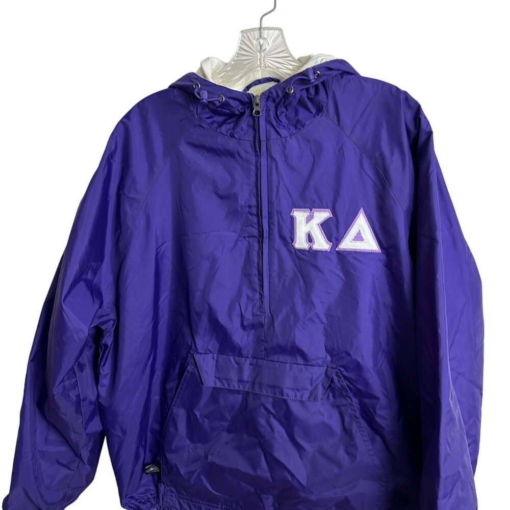 Charles River Apparel Unisex Windbreaker Jacket With Hoodie PURPLE  Size Medium